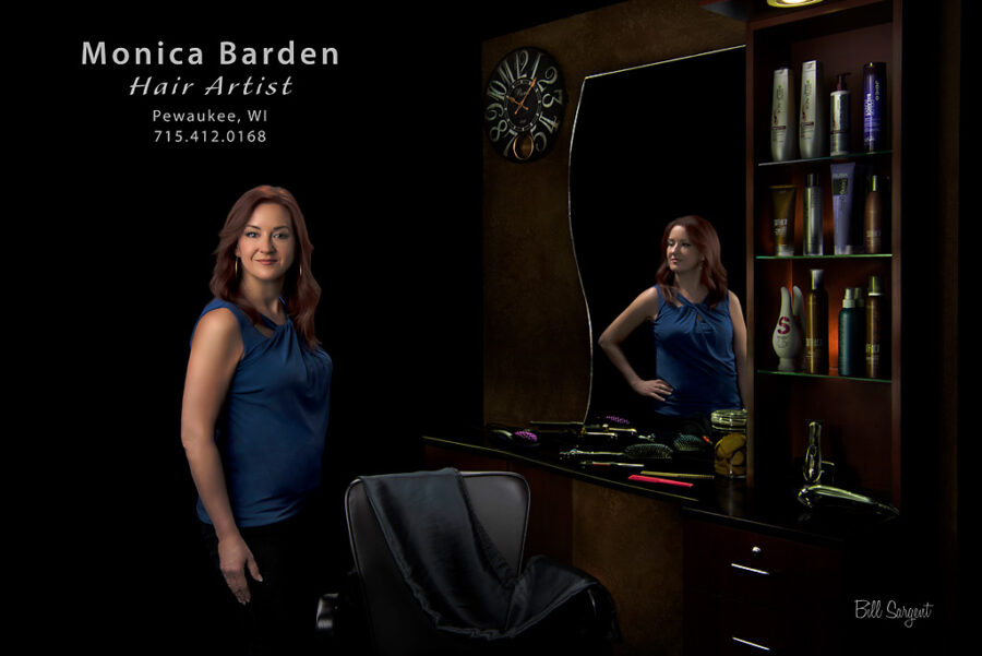 Monica Barden - Hair Artist - Light Painting by Bill Sargent