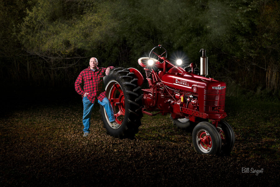 "Tractor Dick" Light Painting by Bill Sargent